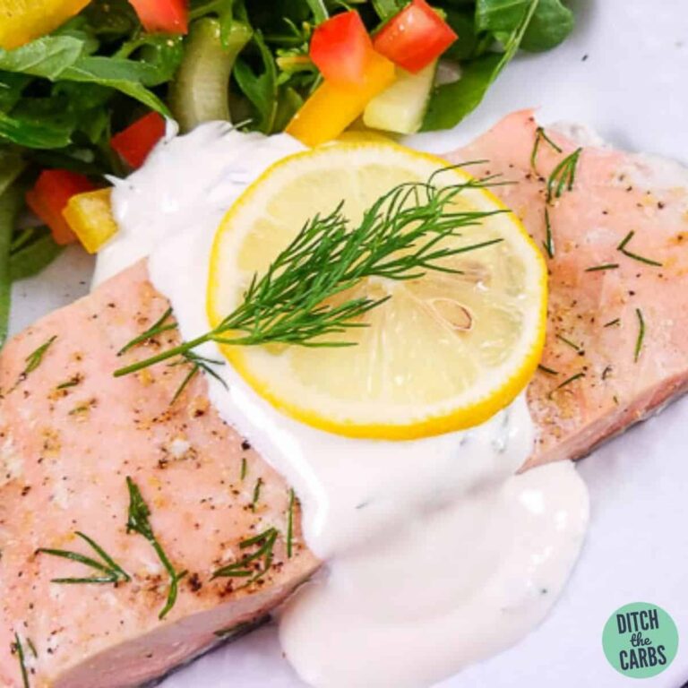 Easy Instant Pot Lemon Salmon (Dill Mayonnaise)